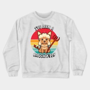 ive been a naughty boy - yorkshire terrier Crewneck Sweatshirt